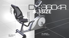 マグネットエアロバイクDK-8609サイズ